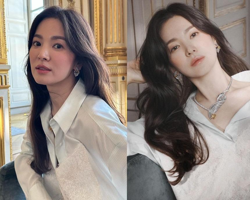 5 kiểu tóc tối màu sang trọng mà vẫn trẻ trung của Song Hye Kyo-4