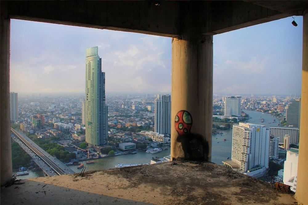 Vẻ ma mị trong tòa tháp hơn 30 năm chưa hoàn thành giữa Bangkok-5