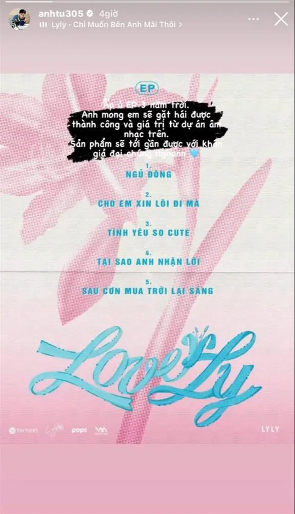 Anh Tú nhiệt tình ủng hộ E.P mới của LyLy, xóa tan tin đồn rạn nứt-1