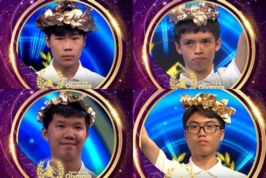Thành tích 'cực đỉnh' của 4 nam sinh vào chung kết Đường Lên Đỉnh Olympia