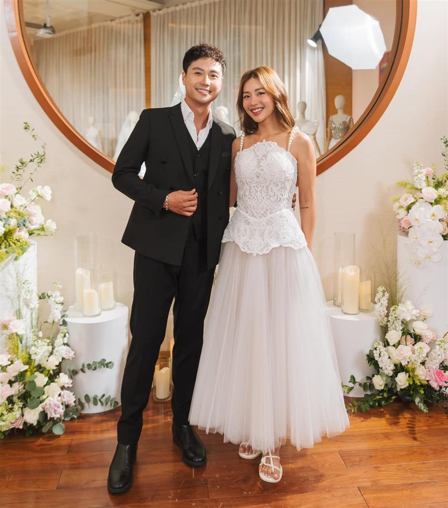 Thanh Sơn - Khả Ngân mặc đồ cô dâu - chú rể, fan giục cưới vì quá đẹp đôi-1