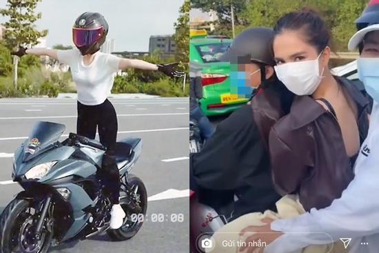 Người mẫu Ngọc Trinh từng công khai clip vi phạm giao thông