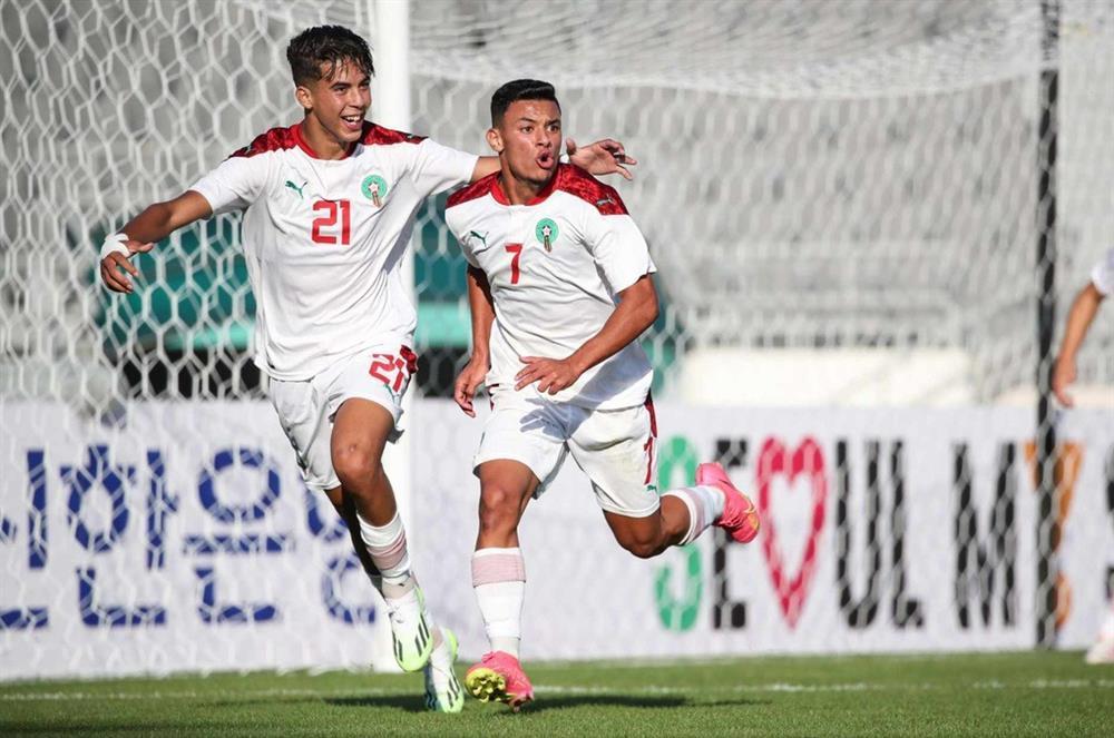 U18 Việt Nam thua đậm 0-5 trước U18 Morocco-2