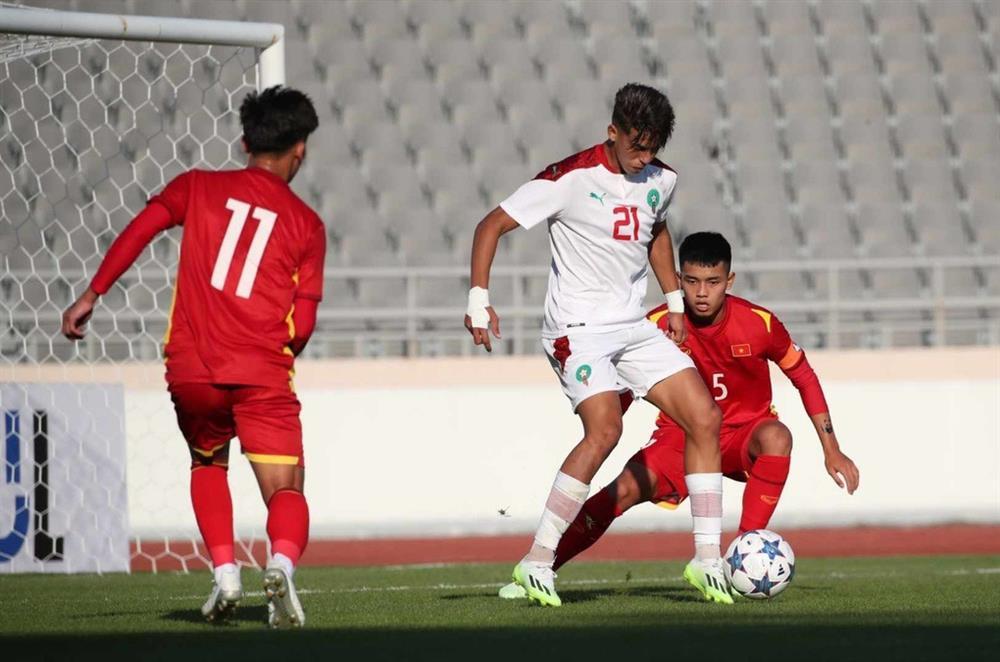U18 Việt Nam thua đậm 0-5 trước U18 Morocco-3