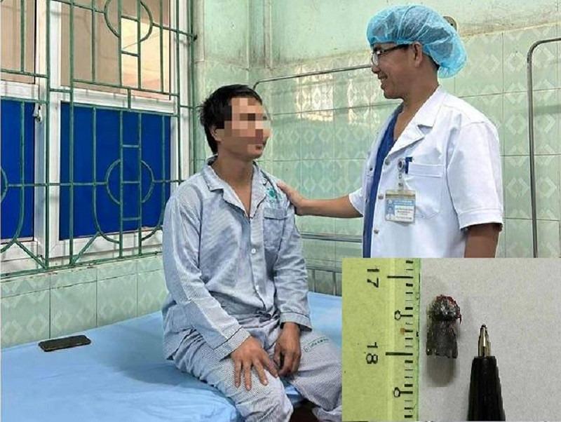 Người đàn ông bất ngờ bị đạn lạc vào ngực khi làm rẫy-1