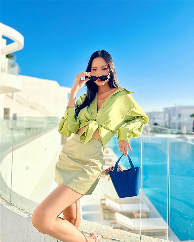 Hoa hậu 1m86 Bảo Ngọc thích mặc short ngắn vi vu nước ngoài-7