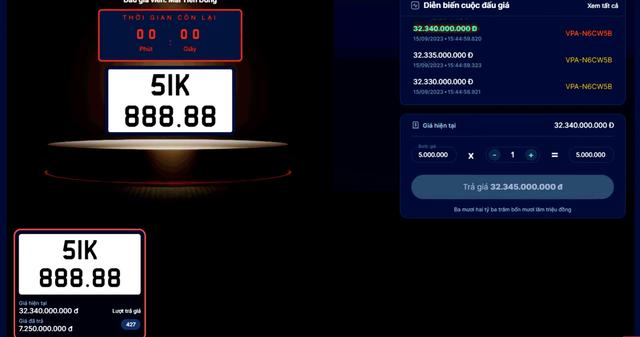 Biển VIP 32 tỉ sẽ được tái đấu giá do người trúng bỏ cọc chạy lấy người-1