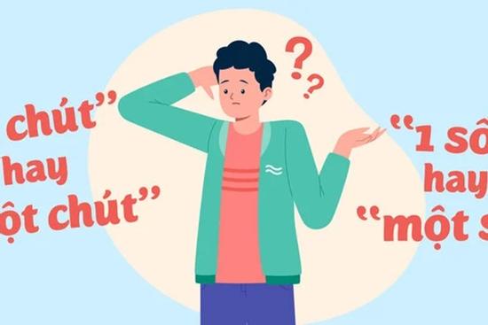 1 số, 1 chút, 1 tý’..., tiếng Việt bị viết sai rồi