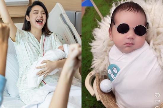 Minh Hằng lần đầu khoe cận dung mạo sơ sinh của nhóc tỳ đầu lòng