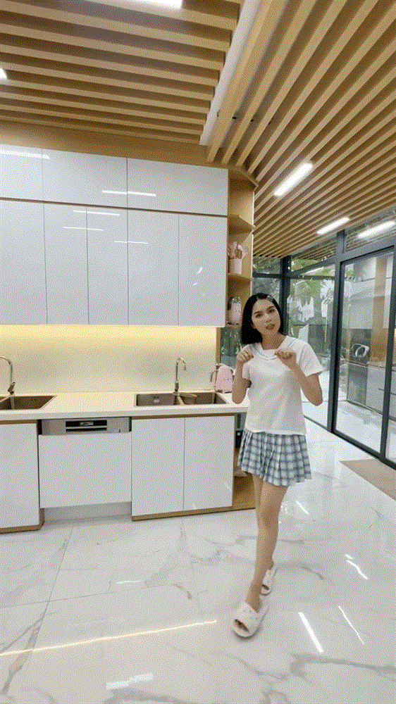 Cận cảnh căn bếp của Ngọc Trinh sau khi đầu tư 500 triệu cải tạo lại từ đầu-2