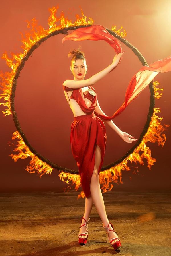 Nhan sắc cô gái cao 1,77 m là Á hậu 1 tại Hoa hậu Trái Đất Việt Nam-2