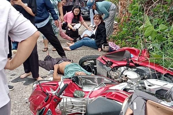 Tạm giữ hình sự tài xế ô tô tông 5 xe máy khiến nhiều người bị thương-2