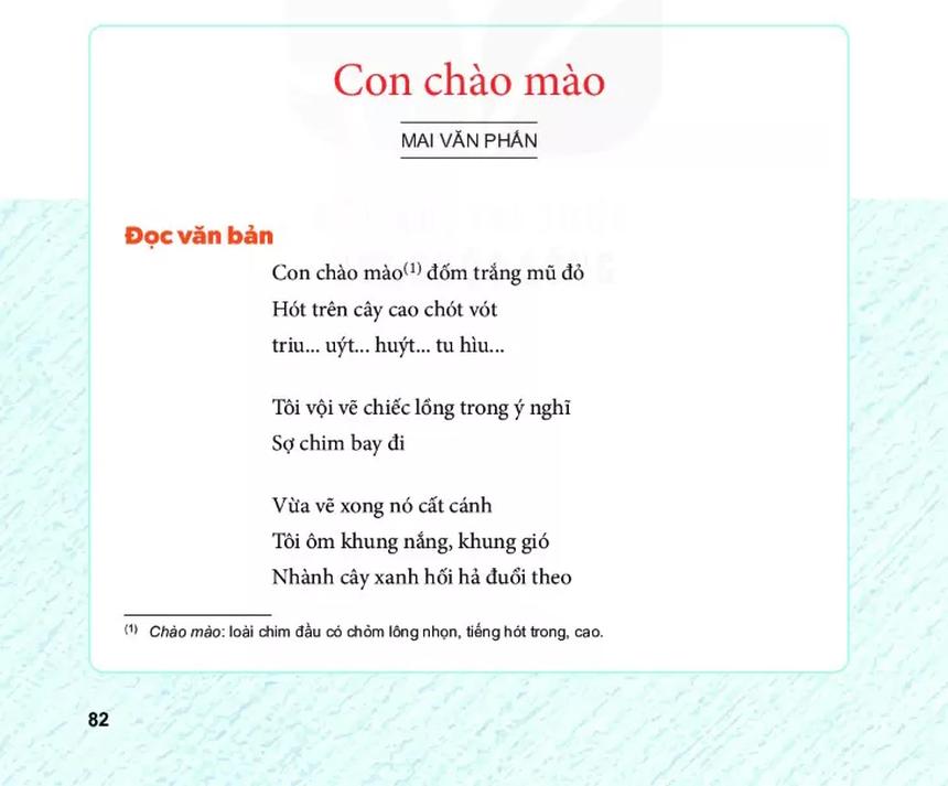 Thêm một bài thơ trong SGK lớp 6 trở thành tâm điểm tranh cãi: Triu… uýt… huýt… tu hìu… là gì?-1