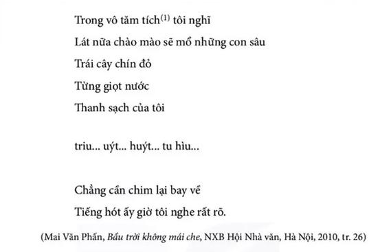 Thêm một bài thơ trong SGK lớp 6 trở thành tâm điểm tranh cãi: 'Triu… uýt… huýt… tu hìu…' là gì?