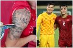 Cựu tuyển thủ Việt Nam gây sốt với hình xăm khắc họa tuổi thơ cùng thủ môn Bùi Tiến Dũng