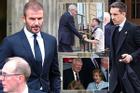 David Beckham và các huyền thoại bóng đá buồn bã tiễn biệt vợ HLV Sir Alex