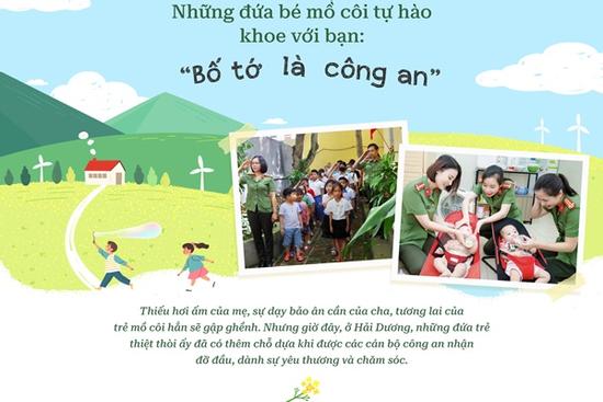 Những đứa bé mồ côi tự hào khoe với bạn: 'Bố tớ là công an'