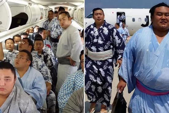 27 khách đô vật sumo khiến hãng hàng không 'toát mồ hôi', sợ máy bay hết xăng