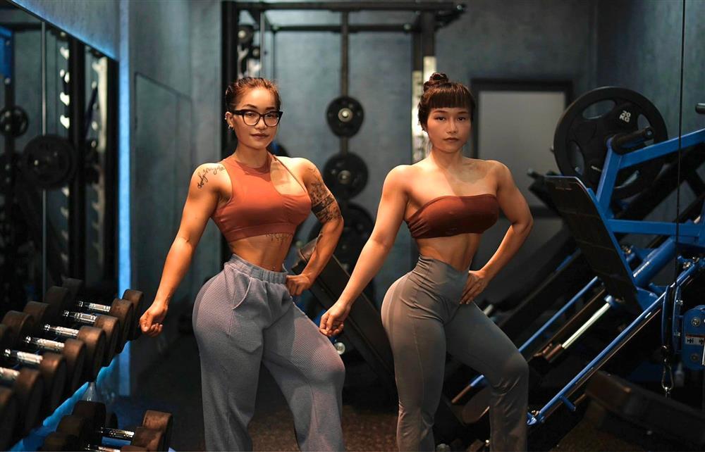 Cặp song sinh Gia Lai đam mê tập tạ, giành nhiều huy chương vàng thể hình-2