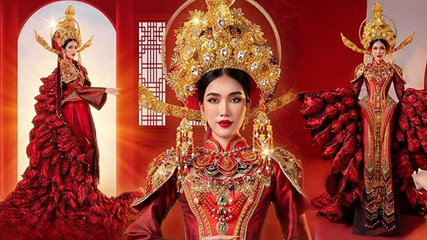 Trang phục dân tộc 10kg của Phương Nhi tại Miss International được fan sắc đẹp đánh giá đẹp thôi chưa đủ-7
