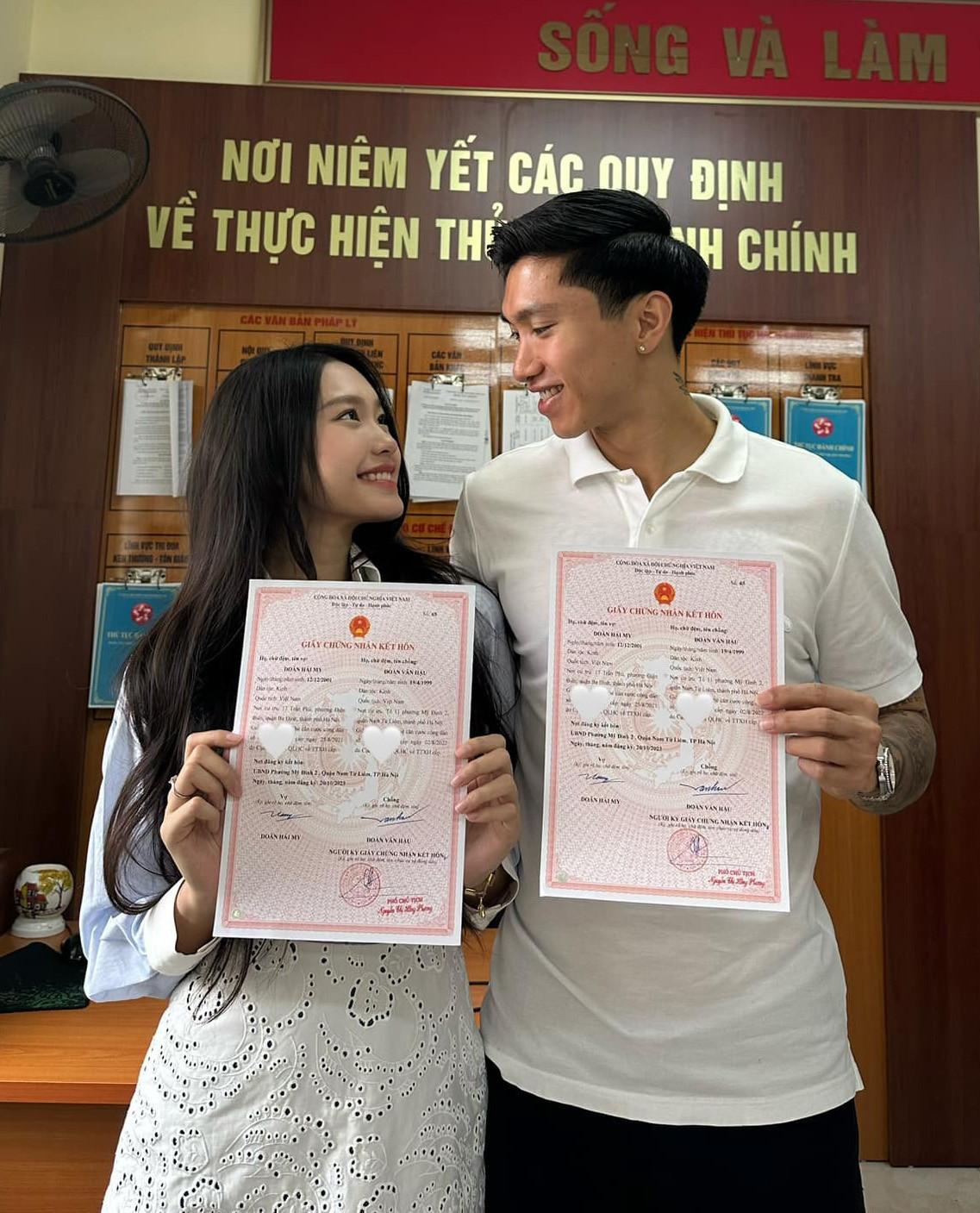 Văn Hậu và Doãn Hải My đăng ký kết hôn, sắp tổ chức đám cưới-1