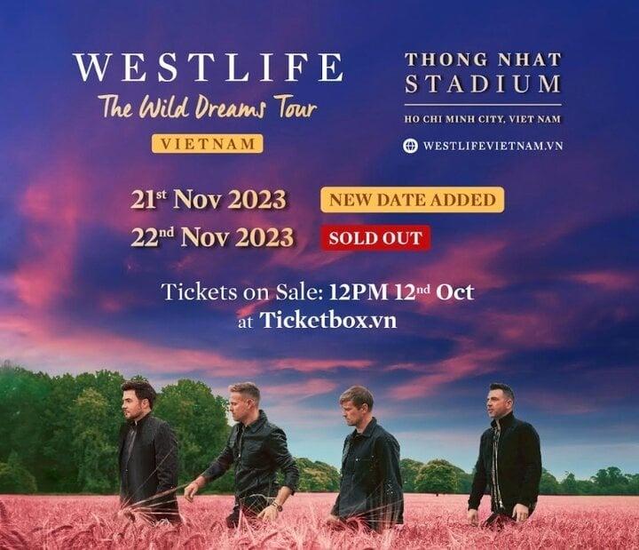 Nhóm Westlife tổ chức thêm một đêm diễn tại Việt Nam-1