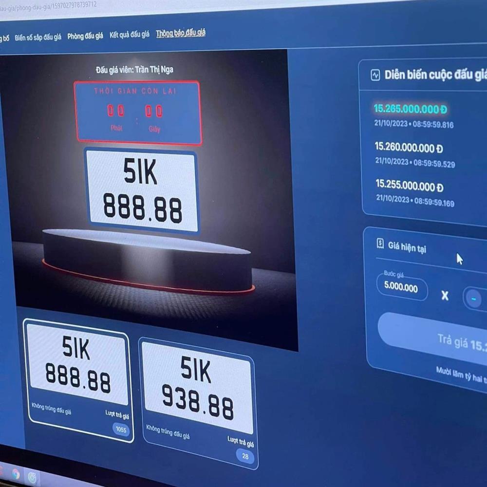 Biển 51K-888.88 từng bị bỏ cọc trúng đấu giá hơn 15 tỷ đồng-2