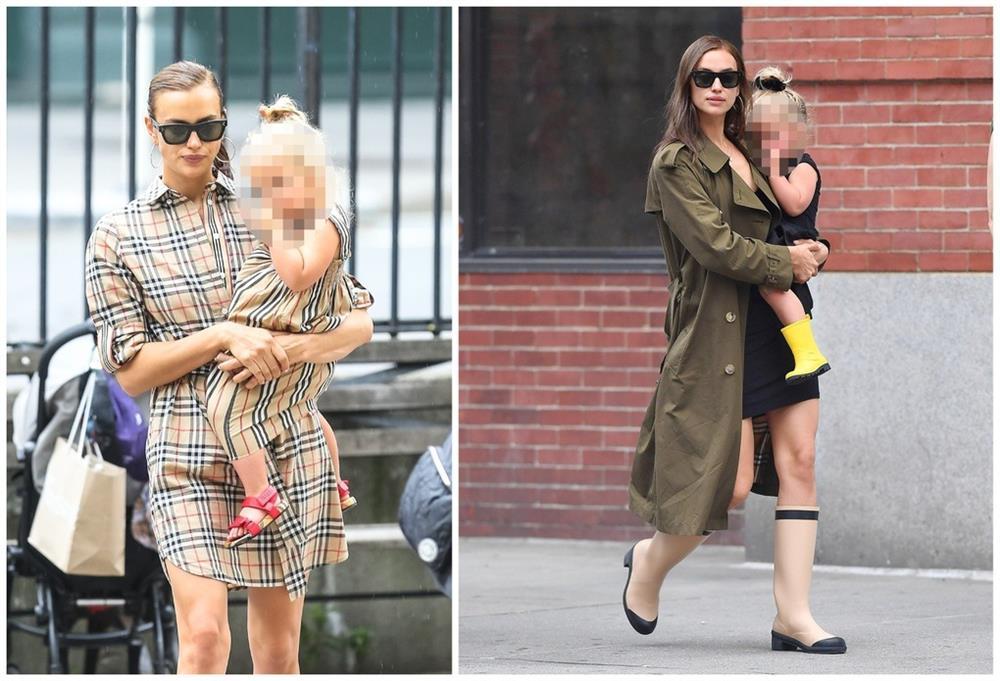 Phong cách thời trang đưa đón con đi học của siêu mẫu Nga Irina Shayk-1