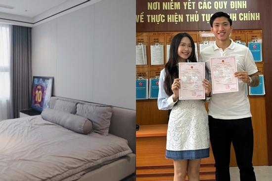 Hé lộ không gian phòng ngủ của Đoàn Văn Hậu và vợ sắp cưới Doãn Hải My