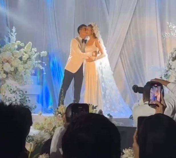 Ông xã Thanh Hằng nói 1 câu trong lễ cưới, gia nhập luôn hội cuồng vợ-2