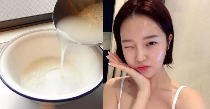 Cách làm trắng da mặt bằng nước gạo-1