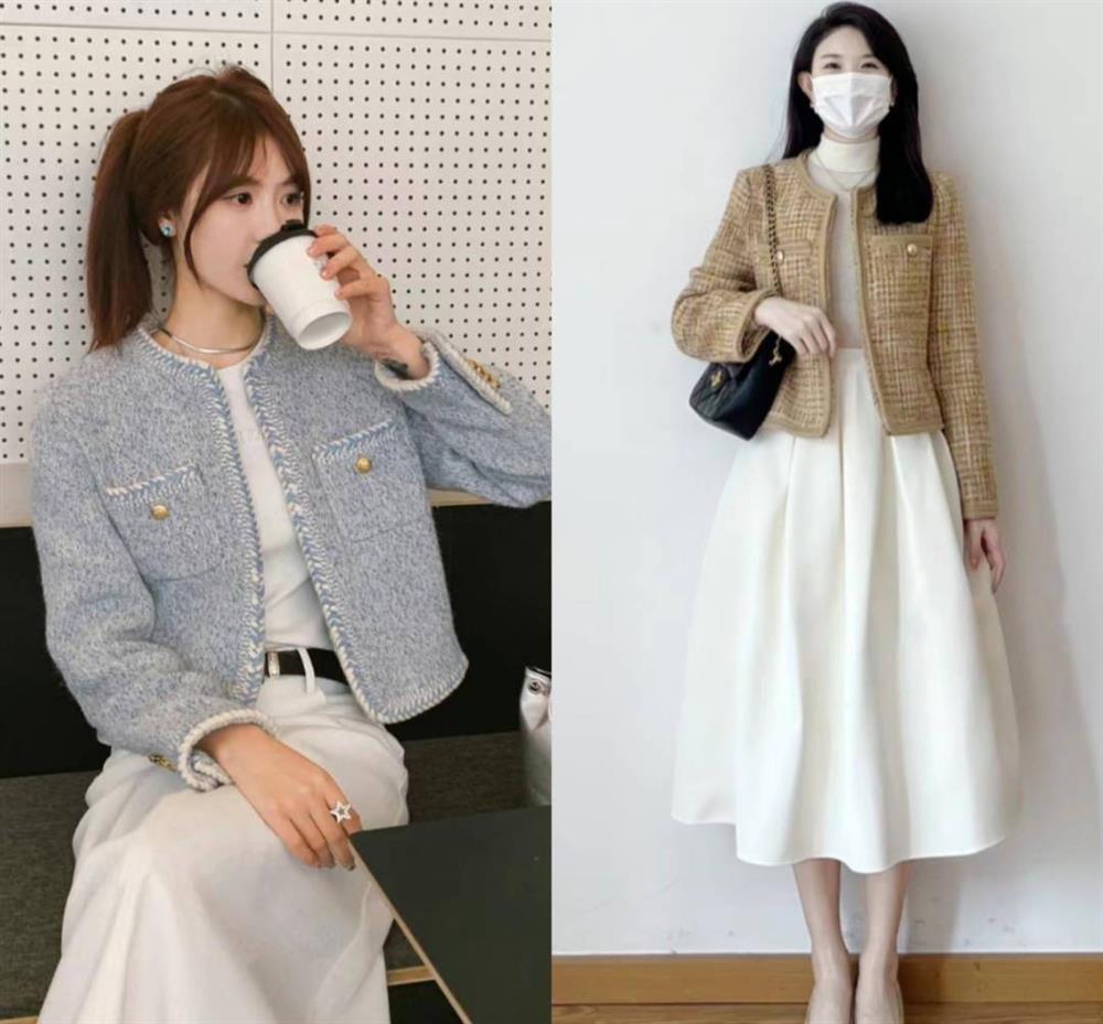 Diện áo vải tweed xinh như tiểu thư ngôn tình-5