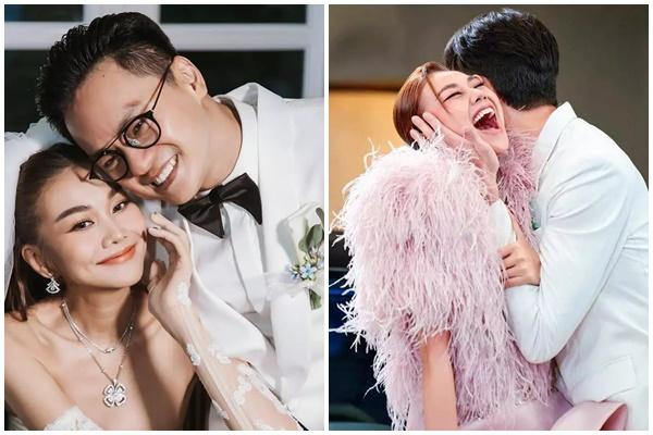 Nàng dâu mới Thanh Hằng lộ diện sau đám cưới với biểu cảm gây chú ý-3