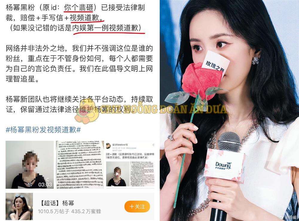 Dương Mịch thắng kiện antifan: Đăng video công khai xin lỗi, viết thư tay và bồi thường cho nữ diễn viên-1