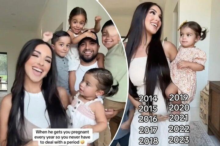 Người đẹp mang thai liên tục suốt 10 năm để né chu kỳ kinh nguyệt-1