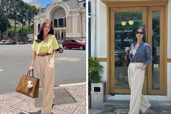 4 kiểu quần ống rộng 'chiếm sóng' phong cách của các mỹ nhân Việt