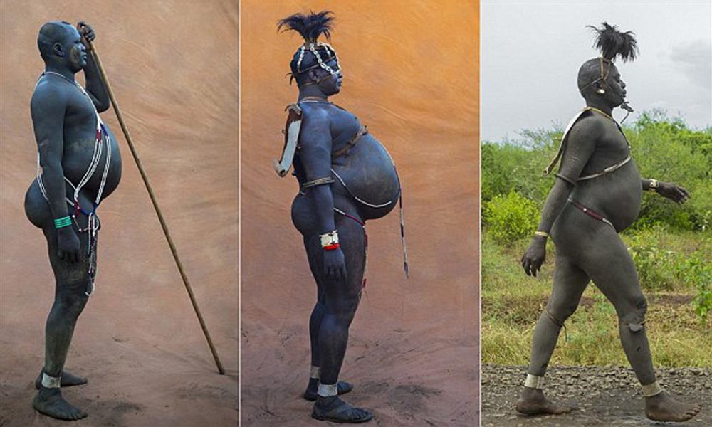 Bộ lạc kỳ lạ tôn vinh đàn ông bụng phệ ở châu Phi-3