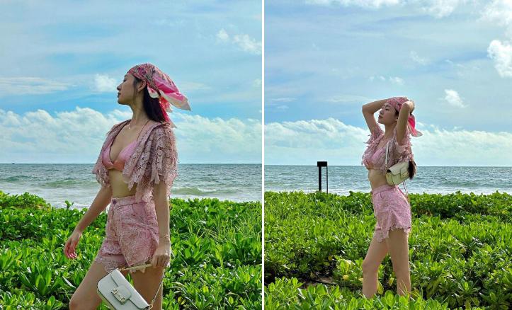 Lương Thùy Linh khéo mặc thongkini khoe chiều cao 1m80-4