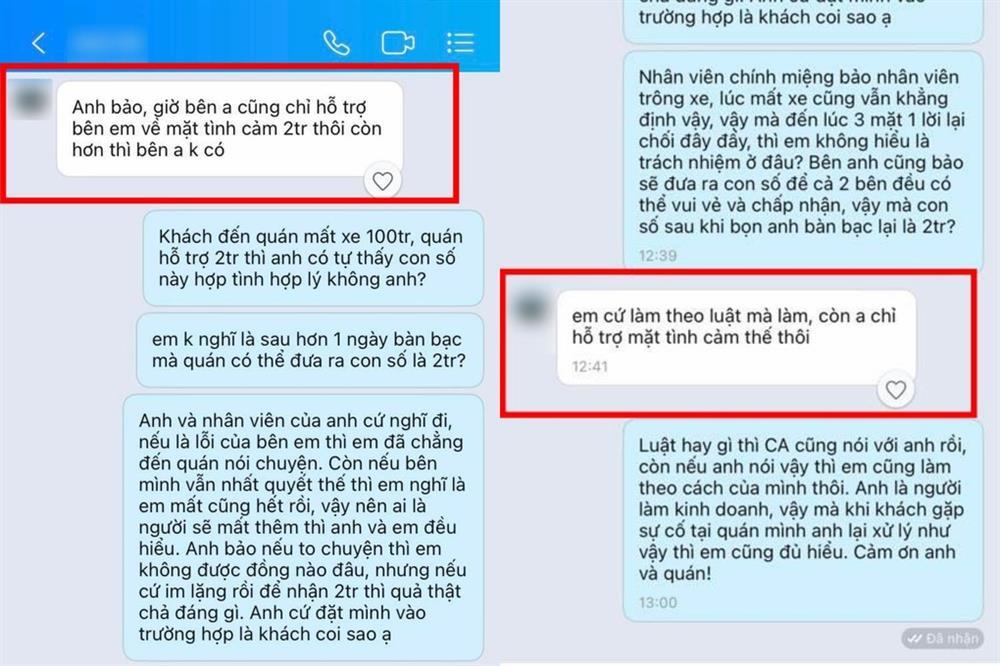 Cô gái đi trà chanh mất xe SH, chủ quán nói hỗ trợ tình cảm 2 triệu đồng-3