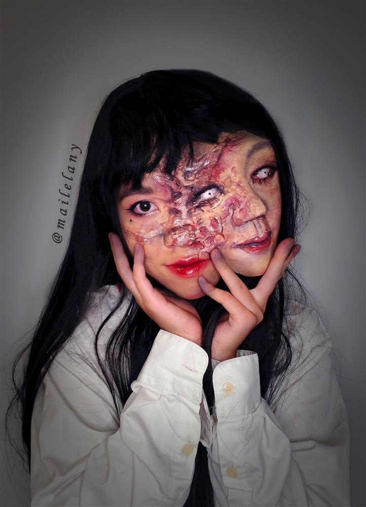 Nữ sinh Hà Nội nổi tiếng với biệt tài hóa trang sống động như thật-2