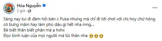 Hòa Minzy lên tiếng về việc làm mẹ đơn thân mà đi bê tráp lễ tân hôn Puka: Bé biết thân biết phận mà-8
