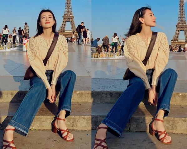 Cao Viên Viên diện đồ đơn giản vẫn sành điệu và trẻ trung ở tuổi 44-3