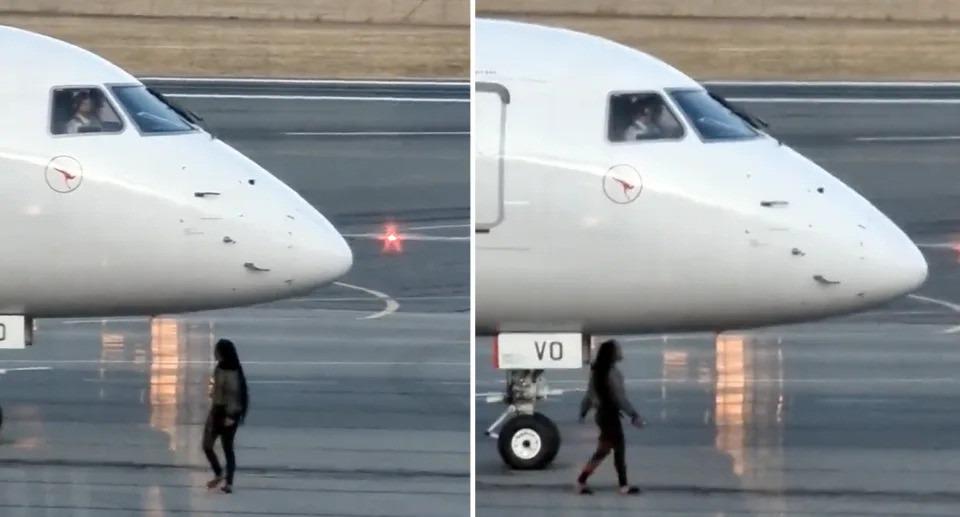 Bị lỡ chuyến bay, nữ hành khách lao ra đường băng vẫy phi công dừng cất cánh-2