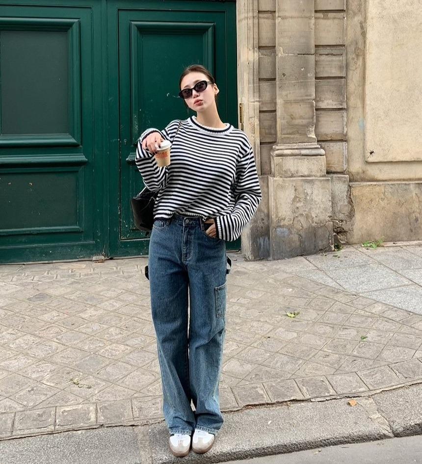 Áo kẻ ngang - xu hướng của mùa lạnh 2023 và 10 cách diện đẹp-2