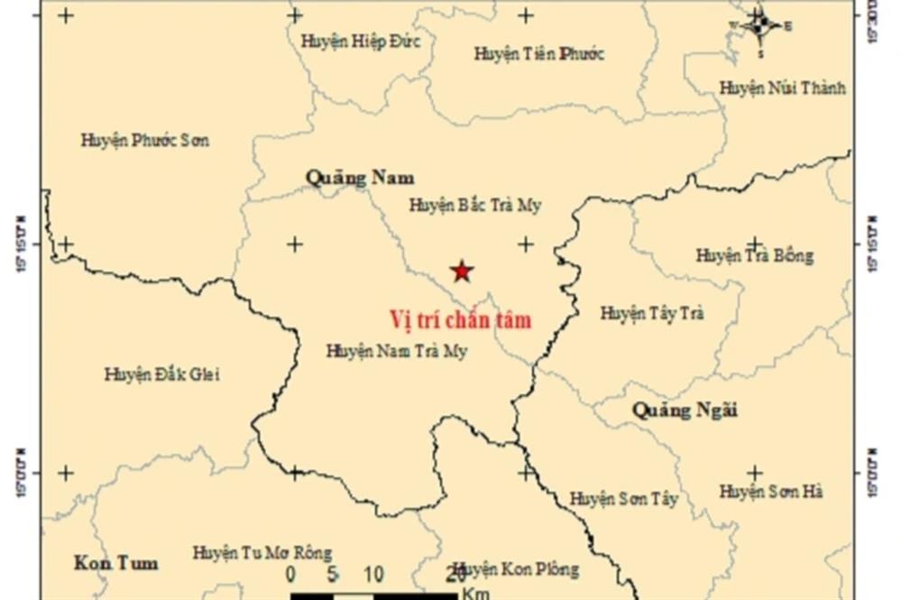 Động đất liên tiếp xảy ra ở Quảng Nam-1