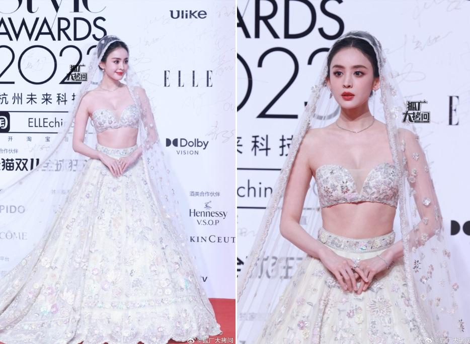 Địch Lệ Nhiệt Ba thất bại khi bắt chước Phạm Băng Băng, bị chê già sến-5