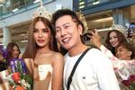 Hoa hậu Hòa bình Thái Lan bị fan Myanmar xô ngã ở sân bay