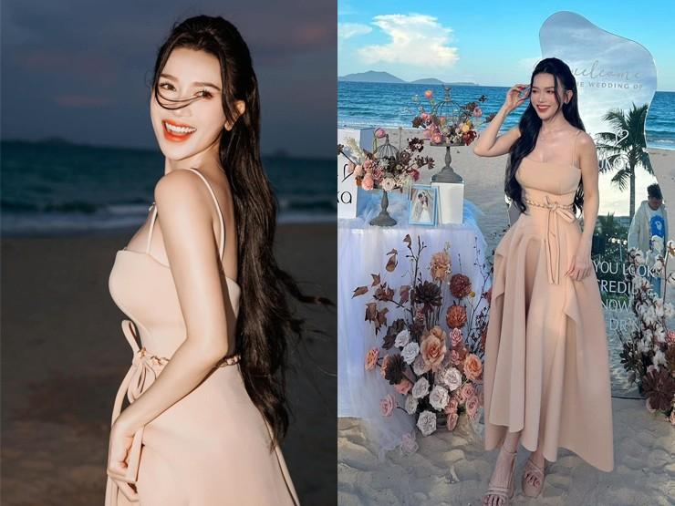 Đi đám cưới, mỹ nhân U45 vượt mặt Minh Hằng, Ninh Dương Lan Ngọc với váy khoe vòng 1-6