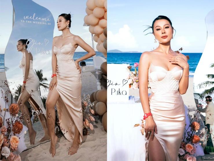 Đi đám cưới, mỹ nhân U45 vượt mặt Minh Hằng, Ninh Dương Lan Ngọc với váy khoe vòng 1-8