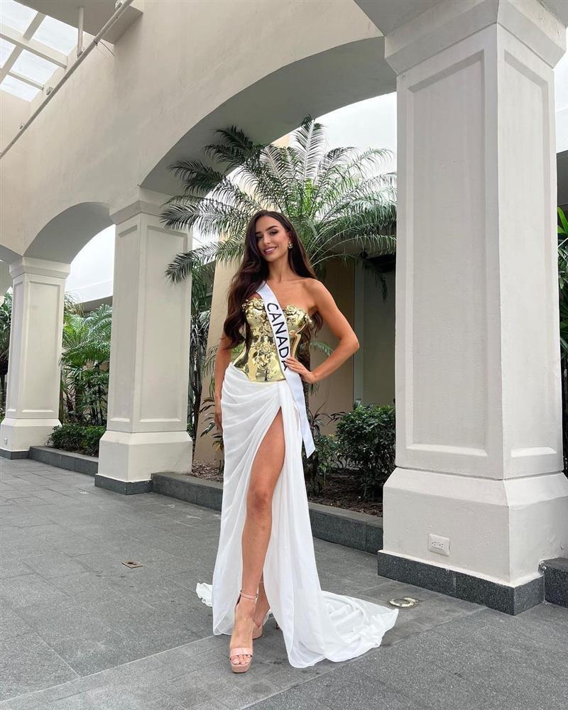 Người đẹp Canada mặc lại váy của Thùy Tiên ở Hoa hậu Hoàn vũ-3